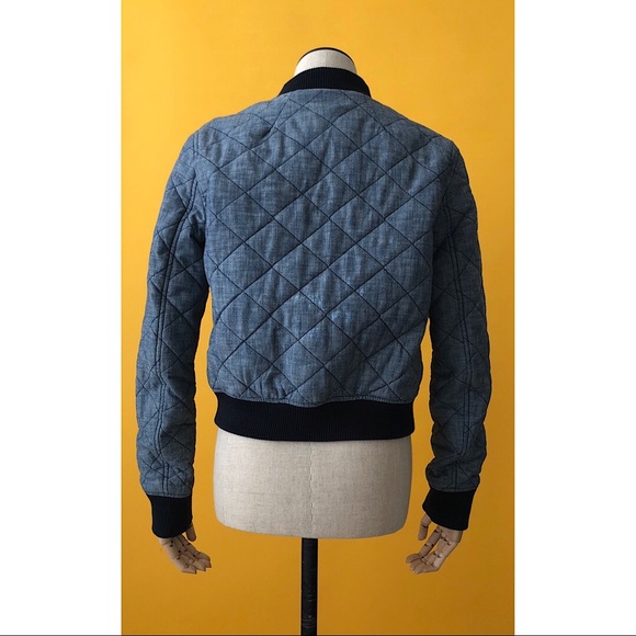 cotton quilted bomber jacket